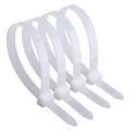 Cable Tie white Clip Nylon Cable Tie Wire Zip Ties Self Locking 6 Inch ( 100 Piece Packet ). 