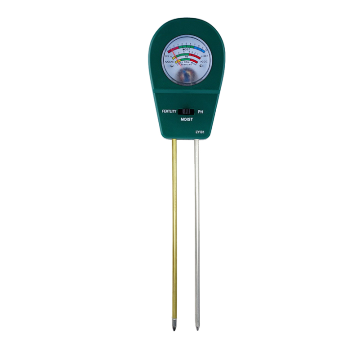 LY101 Soil PH Meter Digital Soil Tester 3-In-1 Soil Tester Plant Moisture Fertility PH Detector Garden
