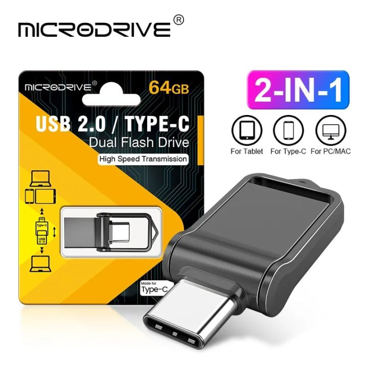 2 in1 Mini OTG Type C Pen Drive Usb2.0 Memory Stick 16GB 32GB 8GB usb flash card 128GB 256GB 512GB type-C Pendrive