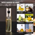 Glass Oil Spray Bottle Pump for Oil-Control Kitchen Olive Oil-Sprayer Pot Bottle Dispenser Gadget Cooking Tools For BBQ, Baking, Frying, Salad, Oil Spray Bottle. 