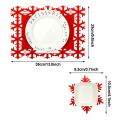 Christmas Placemat Heat-resistant Christmas Design Tableware Mat Festival Party Decor. 