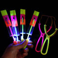 Rocket Volume Express ledChildren's Luminous Small Luminous Catapult Flying Flash Sky Dancers Toy Manufacturer. 