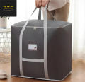 [Crownstage] High Quality Super Large Capacity Quilt Storage Bag For Clothes Blankets Closet Organizer Moving Tote Bag Zipper Durable Handbag Luggage Pack Size 23 x 19 x 23 Inches. 
