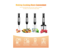 Slaouwo Hand Blender 4-in-1 Hand Immersion Blenders, Electric Hand Stick Blender with Beaker, Stainless Steel Blade, Egg Whisk for Smoothies, Soups, Sauces, Baby Food. 