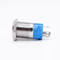 16mm Metal Push Button Switch Ring LED Light 12V Momentary Latching Type Start Stop Power Button NO NC Red Blue 24V 36V 48V 110V 220V Self-lock Self-reset. 