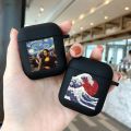 Funny Cute Renaissance Art Painting Headphone Case For Apple AirPods 1 2 Shockproof Protection Wireless Earphone Box Cover. 