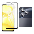 Realme C51 Glass Protector 5D-10D-11D-21D-9D Glass Full Coverage + Back Rear Camera Protector 9H Gorilla Flexible Protection For Realme C51. 