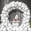 20pcs 10 inch long White Latex Balloons without shinny for Birthday Wedding Baby Shower Party Decorations  background white balloon. 