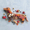 15.7 Inch Dachshund Dog Dinner Plate Cheese Board Cutting Charcuterie Board Cute Christmas Dinner Durable Easy to Use. 