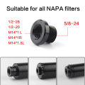 1PC of 5/8" x 24 to 1/2-28 to M14x1 to M14x1.5 For Barrel Thread Adapter Tetuo. 