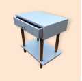 Side Table , Folding Side Table , Drawer Table With Antique Style Shelf. 