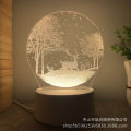 Cross-border supply 3D night light USB cartoon atmosphere table lamp ins new and unique creative gift lamp fashion bedside lamp. 