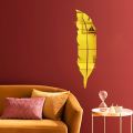 Acrylic Leaf Mirror||Elegant Wall Art for Luxurious Interiors. 