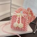 GLORIOUS Bumble & Pearl Beads Small Size Bag with Inner Pocket. 