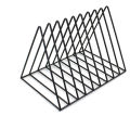 MULTIPURPOSE FILE FOLDER DESK ORGANIZER 9 PORTION STRONG POWDER COATED IRON BOOK & MAGAZINE RACK. 