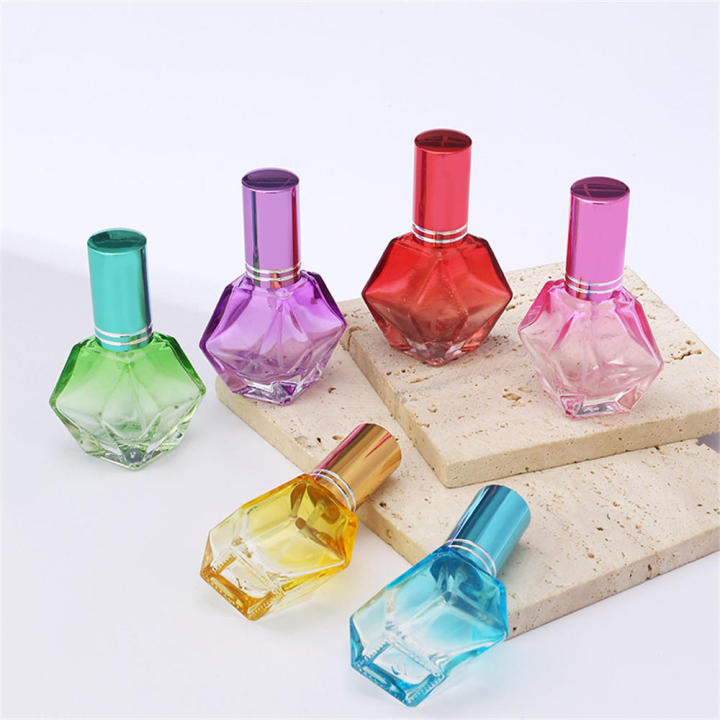 Perfume Bottle Travel Atomizer Refillable Bottle Diamond Shaped Fine Mist