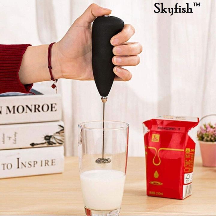 Electric Milk Frother Automatic Handheld Foam Coffee Maker Egg