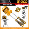 Ingco 2pcs Industrial Screwdriver Set Magnetic and CrV. 