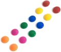 Small Colored Magnets for Whiteboard, Round Office Magnets Kitchen Magnets Refrigerator Magnets Fridge Magnets for Magnetic Message 12Pcs. 