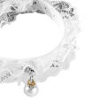 Ziwelan Pet Collar Elegant Festival Decor Lace Pet Collar with Bell. 
