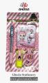 Stationery Gift Set For Kids With Cute Baby Doll Pocket Diary, Multicolor Ball point,Mini Highlighter, Stickers- Arts & Craft School set Stationery Gift Set For Girls-1806. 