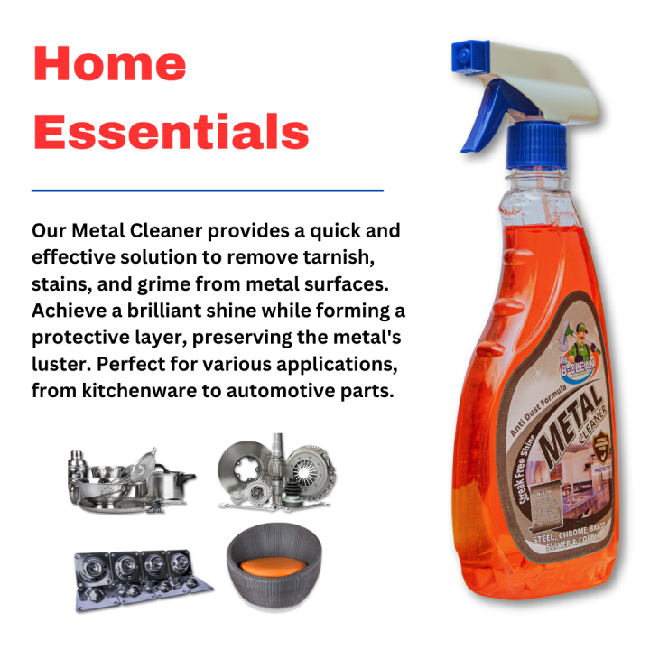 Metal Cleaner Spray, Shine Master, Steel cleaning, Rust remover and anti dust formula best quality