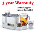 Original 2 in 1 & 3 in 1 RAF & silver crest Juicer blender machine With 7025 copper motor installed and 1 Year motor Warranty. 