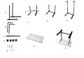 Movable Computer Table with Adjustable Height. 