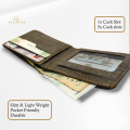 Slim mini small card holder wallet for men branded Stylish bifold money ATM Wallets for men boys girls | Coffee Brown Grey. 