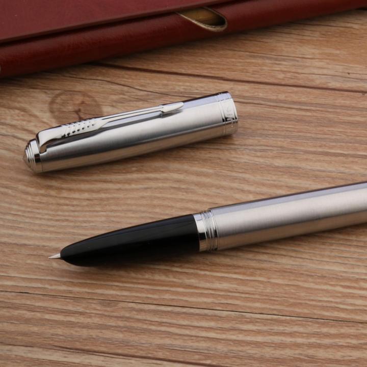 JINHAO 85 Fountain Pen stainless steel Feather Arrow classic Spin Stationery Office School Supplies