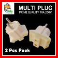 2Pcs 2 Pin to 2 Pin Converter Taper There Shoe Plug. 