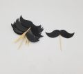 MOUSTACHE THEME CUPCAKE TOPPERS PACK OF 10 CUPCAKE TOPPERS. 