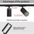 LED Track Light GU10 Ceiling Spot Light Fixture for Living Room Shop Kitchen Spotlight Track Lighting Rail Ceiling Lamp Sets. 