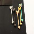 1 Pc 1.6x38 Arrow t Stainless Steel Tragus Stud Conch Earring Cubic Long industrial Tragus Daith Helix Lobe Piercing Jewelry. 