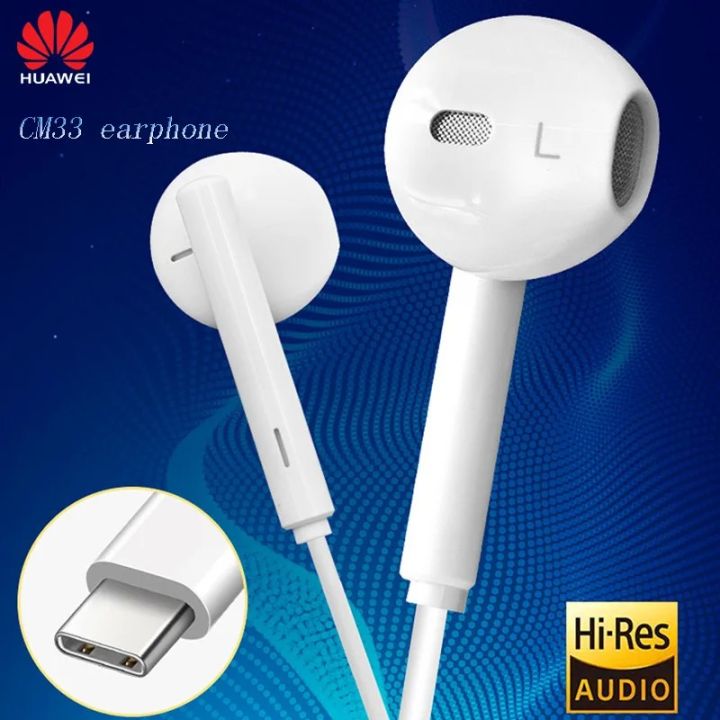 Genuine%20Huawei%20CM33%20USB%20Type%20C%20Earphones%20-%20Remote%20and%20Mic%20for%20Mate%2020%20Pro,%20P20%20-%20Image%203