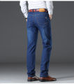 Vomint-Mens-Jeans-Business-Regular-Straight-Full-Lenght-Jean-Casual-Denim-Blue color-Elasticity-Stretch-Fabric-Pant. 