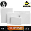 Pack of 5 Canvas 4x4+ 6x6+ 8x8+ 10x10+ 12x12 Canvas For Painting Canvas Boards Canvas Panels 100% Small Cotton Stretched Canvas Boards. 