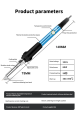 Soldering Iron Adjustable Temperature Electric 220V 110V 60W 80W Welding Solder Rework Station Heat Pencil Tips Repair Tool. 