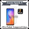 2Pcs Tecno Spark 5 Tempered Glass Screen Protector Premium High Quality Polish Glass For Tecno Spark 5. 