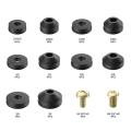Rubber Washer Good Sealing Flat Beveled Rubber Faucet Washers with Screws Set. 