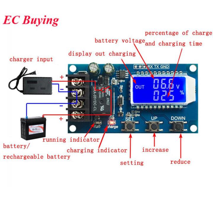 6-60v 10A Lead-acid Solar Storage Battery Charge XY-L10A Controller Module Protection Board charger Time Switch Battery Capacity