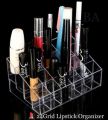 24 Grid Acrylic Makeup Organizer Storage Box Cosmetic Box Lipstick Jewelry Box Case Holder Display Stand make up organizer. 