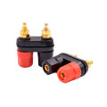 1PCS - Banana Plugs Couple Terminals Red Black Wire Connector For Audio Speaker. 