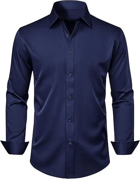 Men%20Shirts%20for%20Office%20-%20Men's%20Dress%20Shirts%20Solid%20Long%20Sleeve%20Stretch%20Wrinkle-Free%20Formal%20Shirt%20Business%20Casual%20Button%20Down%20Shirts%20-%20Men's%20Button-Down%20Shirts%20-%20Image%206