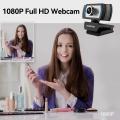 AUSDOM AW33 Webcam for PC with Microphone, USB Web Camera with HD 1080P for Computer Laptop Desktop, Wide Angle Video Streaming Web Cam for Mac Windows, Plug and Play for Teams Zoom Conference Black. 