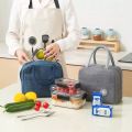 Insulated Lunch Bag For Picnic School Thickened Simple Food Drink Fresh-Keeping Cooler Bag Lunch Box Organizer. 