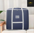 [Crownstage] High Quality Super Large Capacity Quilt Storage Bag For Clothes Blankets Closet Organizer Moving Tote Bag Zipper Durable Handbag Luggage Pack Size 23 x 19 x 23 Inches. 
