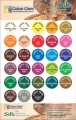Colour Chem - Choose from a Pack of 06/12/18/24/30 colours: Colour Chem SILK Fabric Paint Plus Cotton, Organza Treatment Paints 30ml Each Bottle Available in all Colours/Shades. 