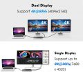 WAVLINK Thunderbolt 3 Docking Station, Dual 4K@60Hz & Single 8K@30Hz Display, 60W Charging for Thunderbolt 3/4, USB-C for Windows/Mac, 2xDP 1.4, 3xUSB 10 Gbps, 2xUSB3.0, Gigabit Ethernet & Audio. 