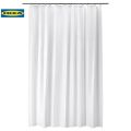 IKEA - BJÄRSEN Shower curtain, white 180 x 200 cm - Fabric Fall Curtains Waterproof Stylish Design, Bathroom Curtain,. 